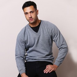 Plain Coloursure™ v-neck sweatshirt Maddins 260 GSM